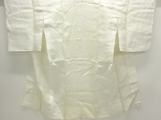 アンティーク　本麻透かし織　流水模様長襦袢